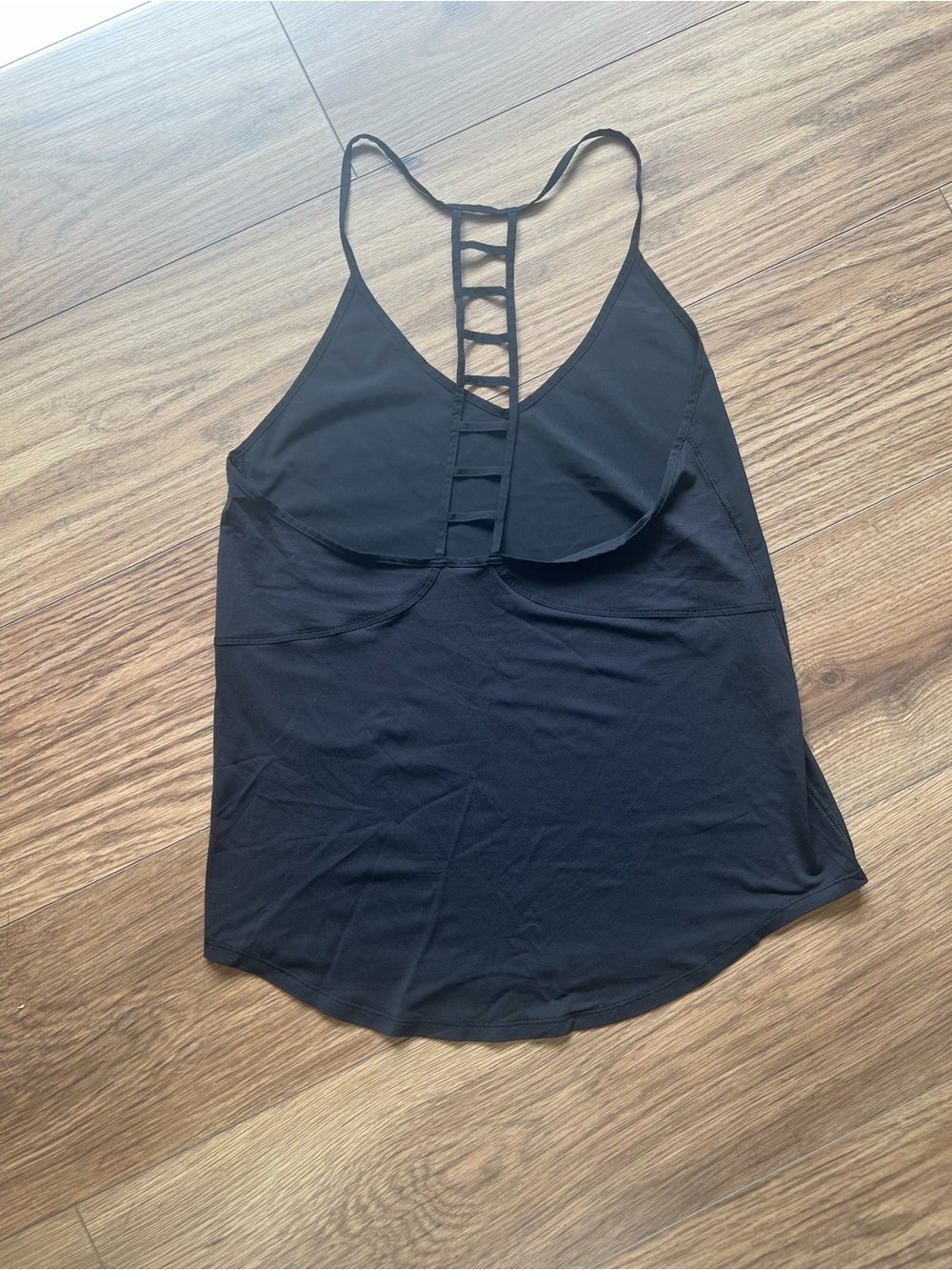 Lululemon Black Ladder-Back Racerback Cami Athletic Top